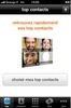 Initialisation automatique des tops contacts sur iPhone