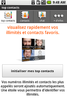 Initialiser les tops contacts sur Android