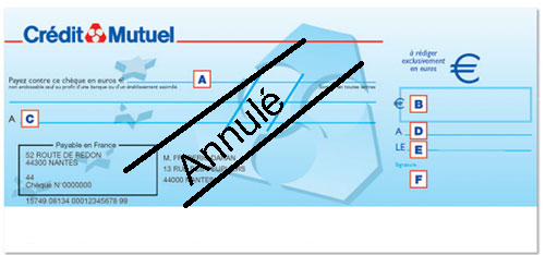 Cheque annulé