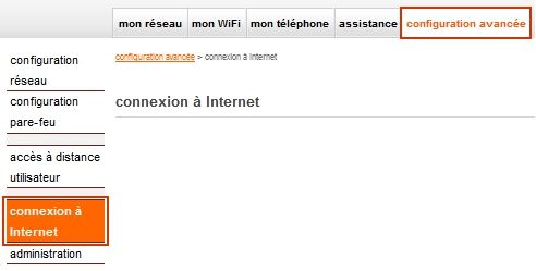 interface de la Livebox