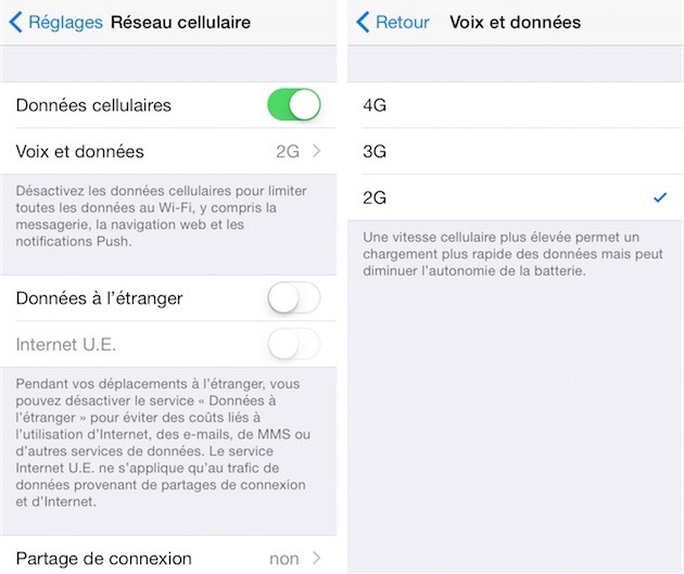 Choix 2g 3g 4g Sur Tous Les Iphone Communaute Sosh