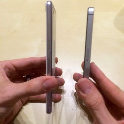 Comparaison épaisseur iphone 5S - Soshphone3