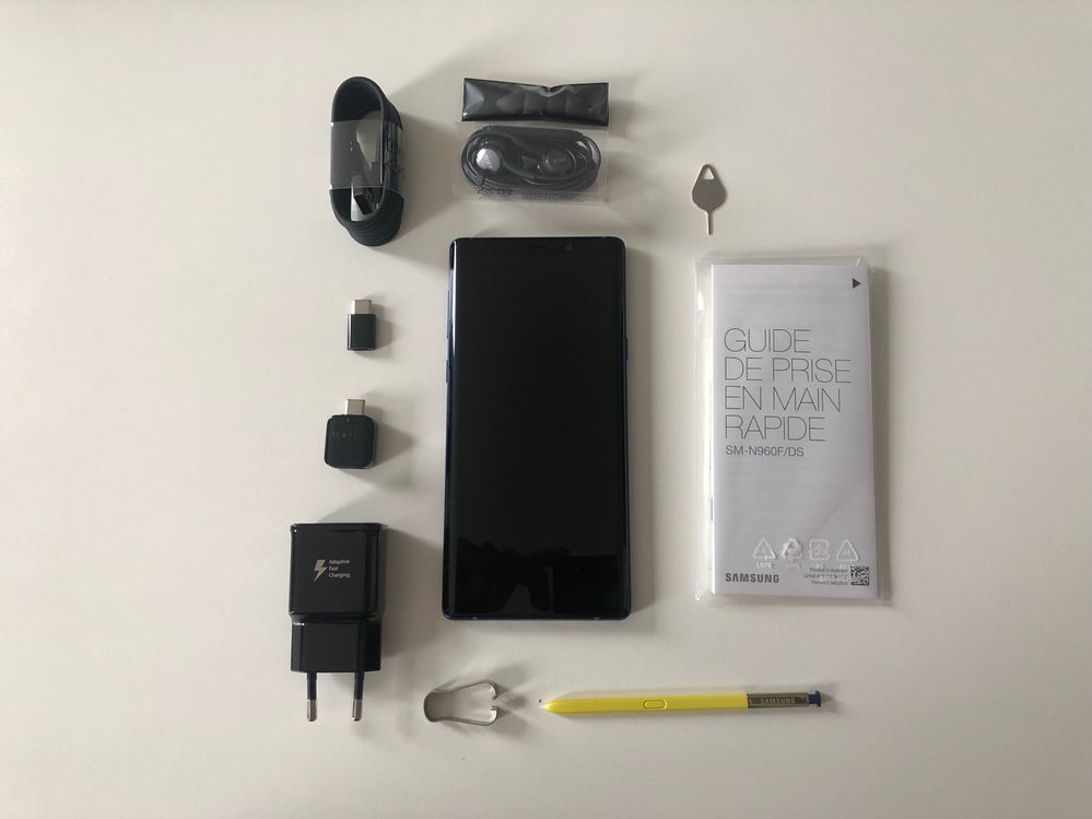 Le contenu de la boite.