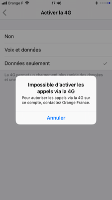 Voix et données en 4G