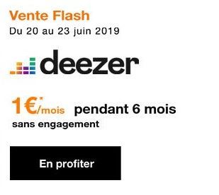 L'OFFRE FLASH DE  1€ / 6 MOIS