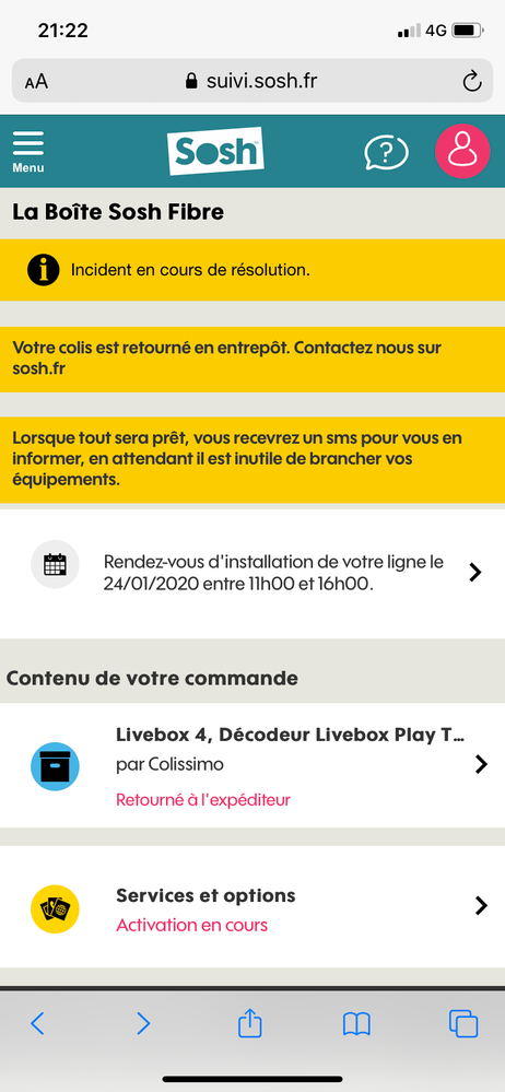 Comment faire pour récupérer le colis ?