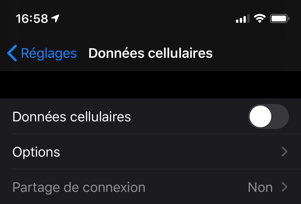 reglage iphone
