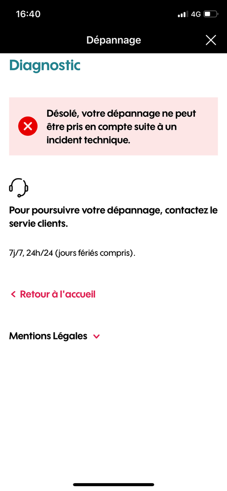 Ça me dit de contacter le service clients mais j’ai pas de numéro !!!!