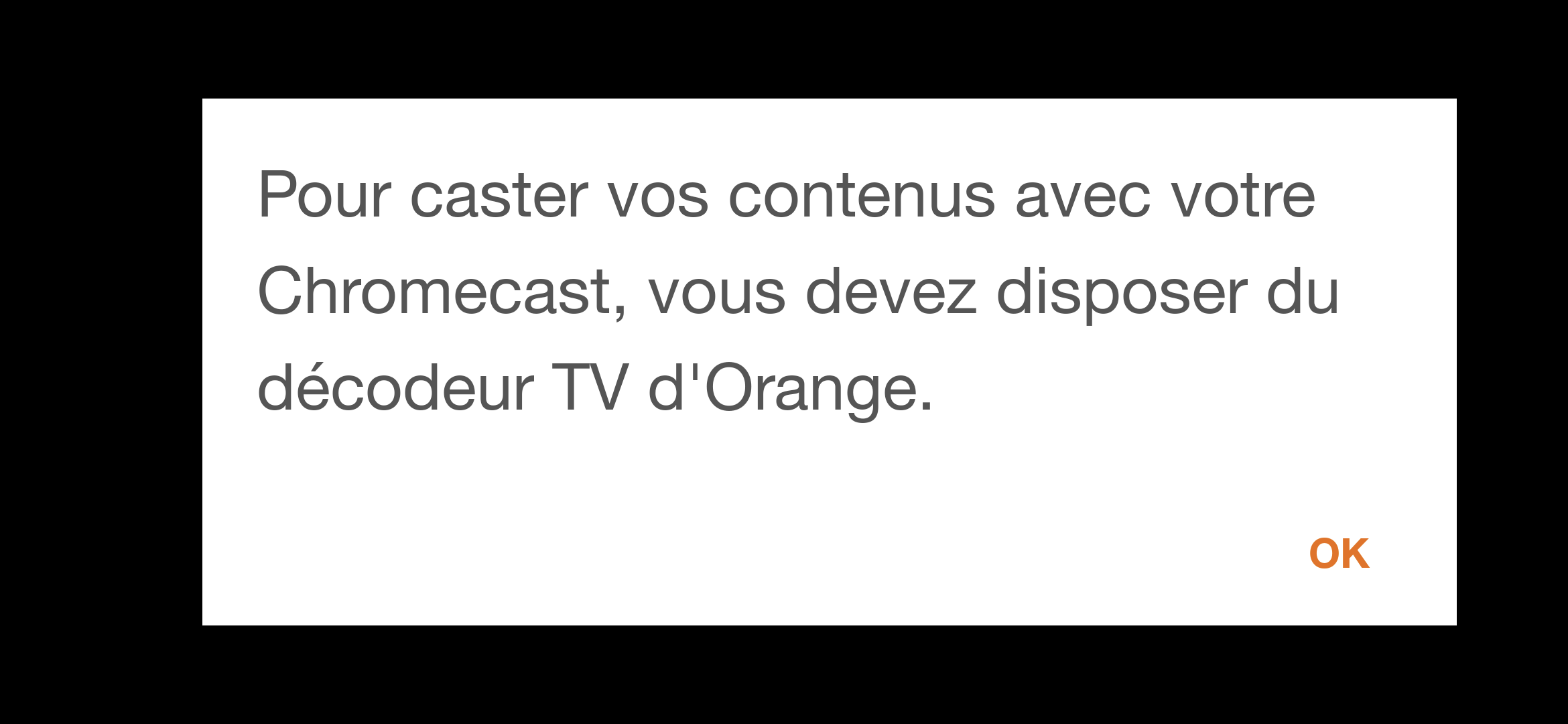 Caster ORANGE TV sur chromecast Communauté Sosh