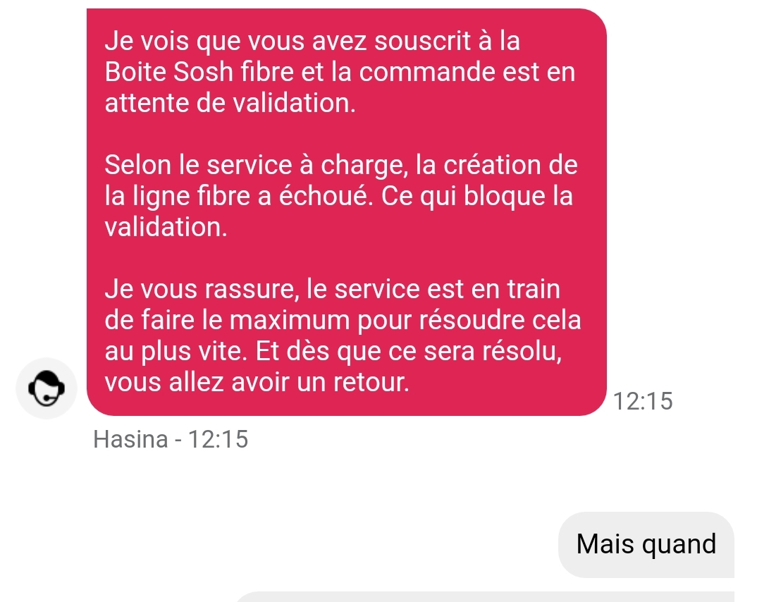 Impossibilité de créer nouvelle ligne boite sosh f... - Communauté Sosh
