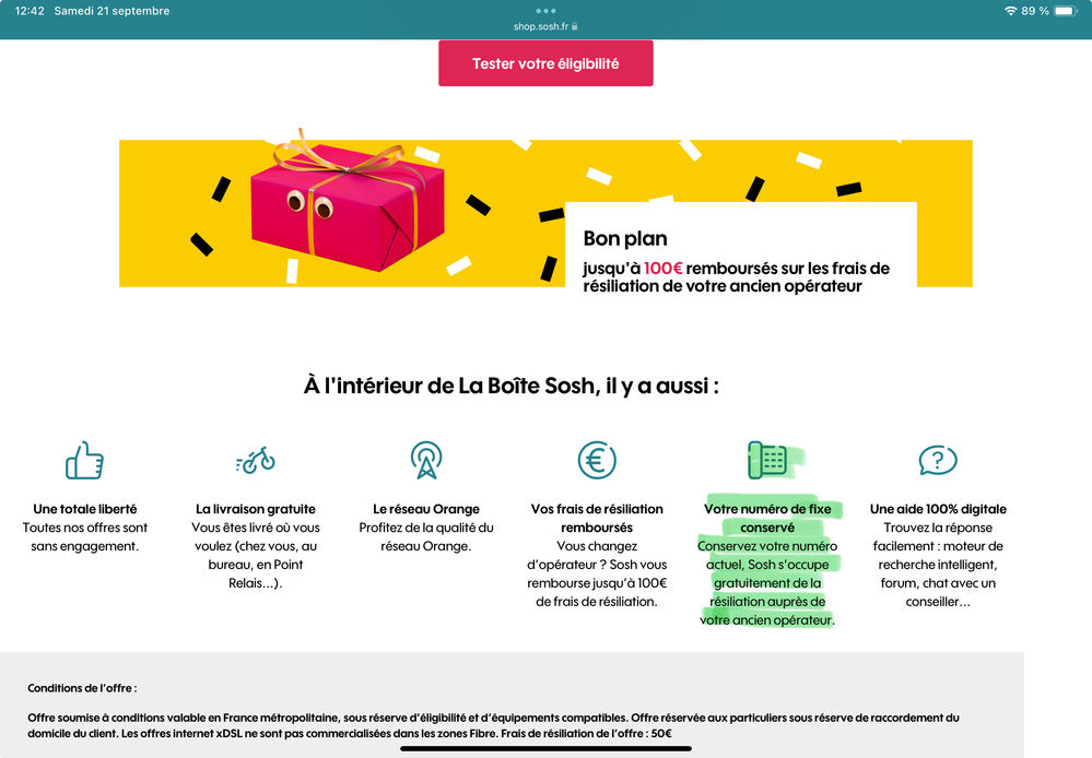 La Boîte Sosh  Offre Fibre, Box internet avec Livebox 5.png