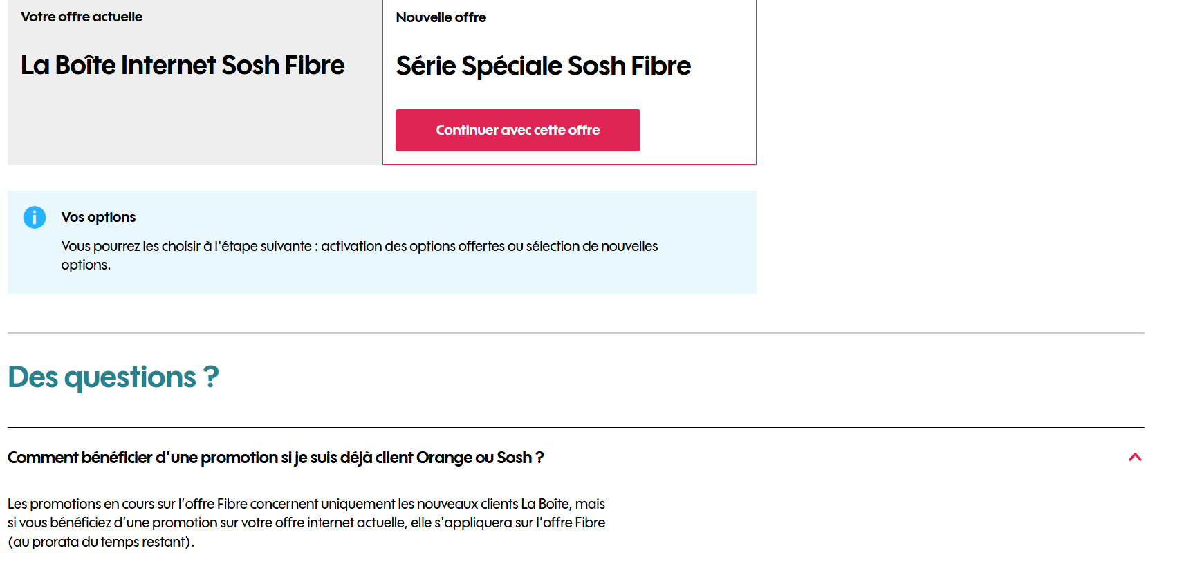 Résolu : Changement d'offre vers Série Spéciale Sosh Fibre ... - Page 2 ...