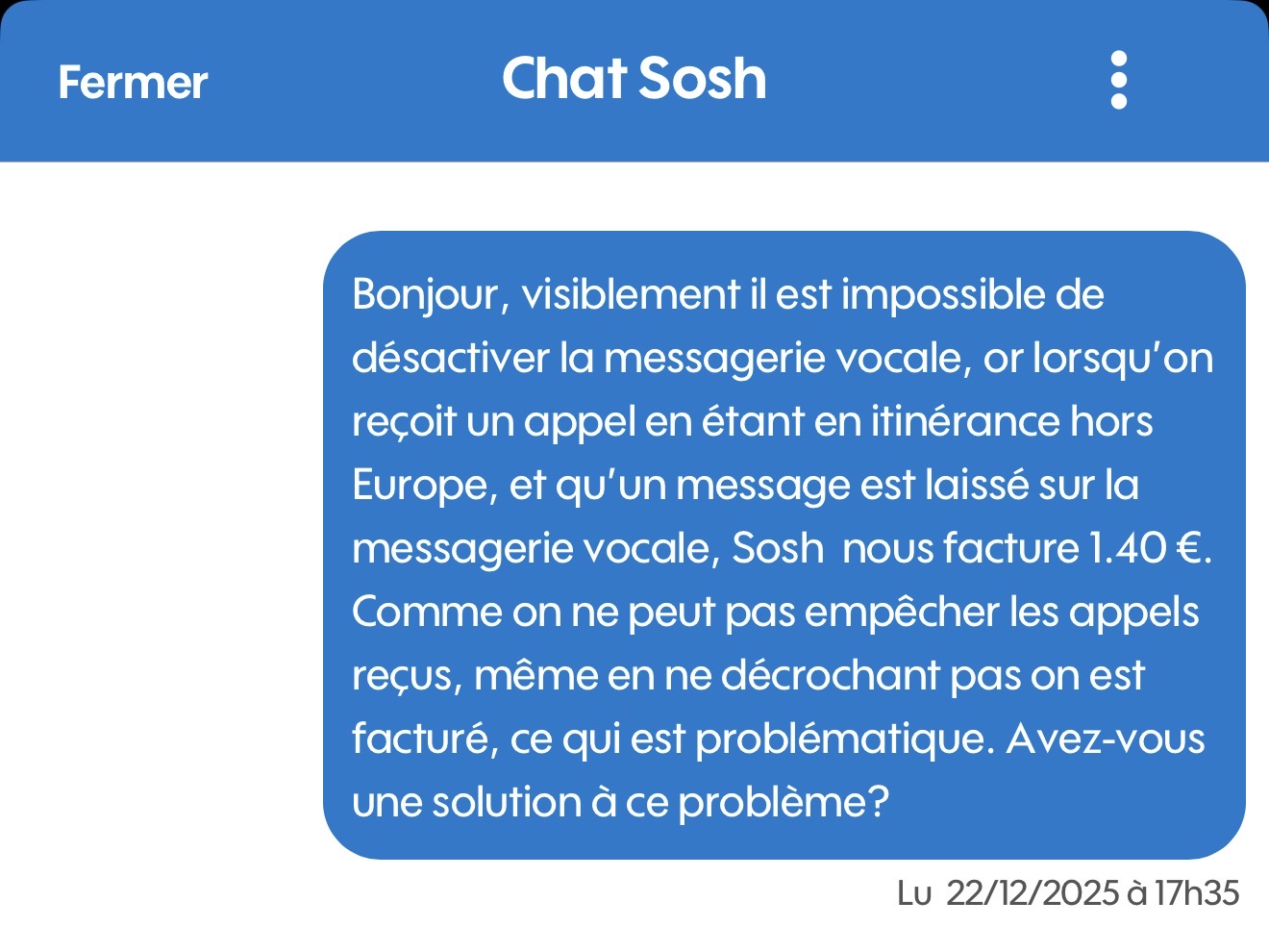 Quelle est la solution? - Communauté Sosh
