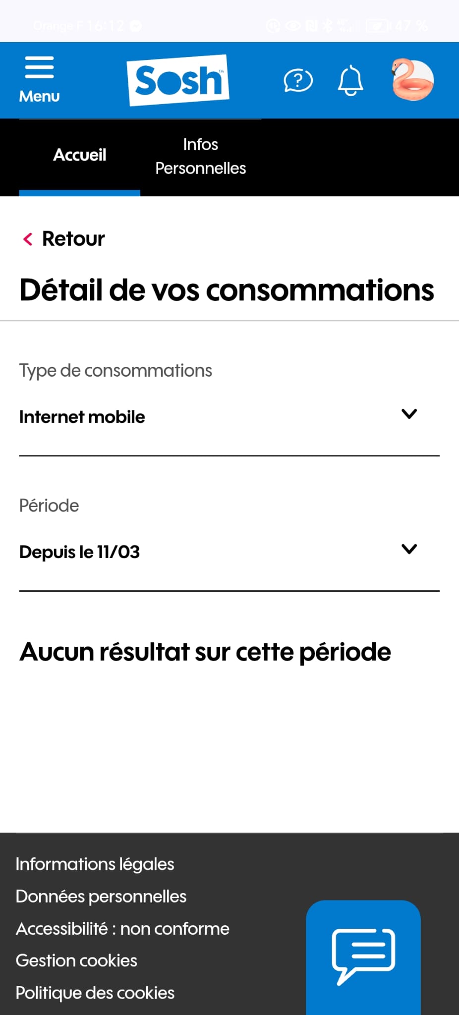 Résolu : Consommation internet mobile - Communauté Sosh
